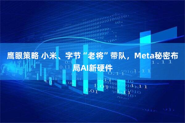 鹰眼策略 小米、字节“老将”带队，Meta秘密布局AI新硬件