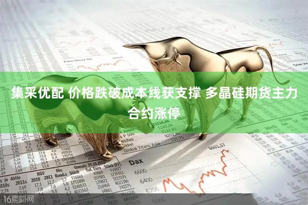 集采优配 价格跌破成本线获支撑 多晶硅期货主力合约涨停