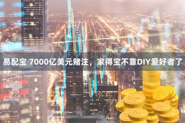 易配宝 7000亿美元赌注，家得宝不靠DIY爱好者了