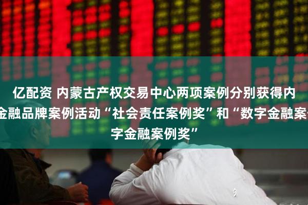 亿配资 内蒙古产权交易中心两项案例分别获得内蒙古金融品牌案例活动“社会责任案例奖”和“数字金融案例奖”