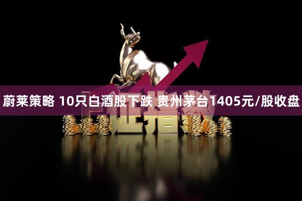 蔚莱策略 10只白酒股下跌 贵州茅台1405元/股收盘