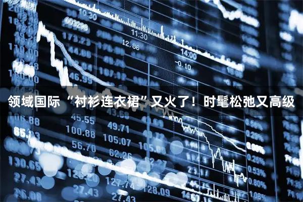 领域国际 “衬衫连衣裙”又火了！时髦松弛又高级